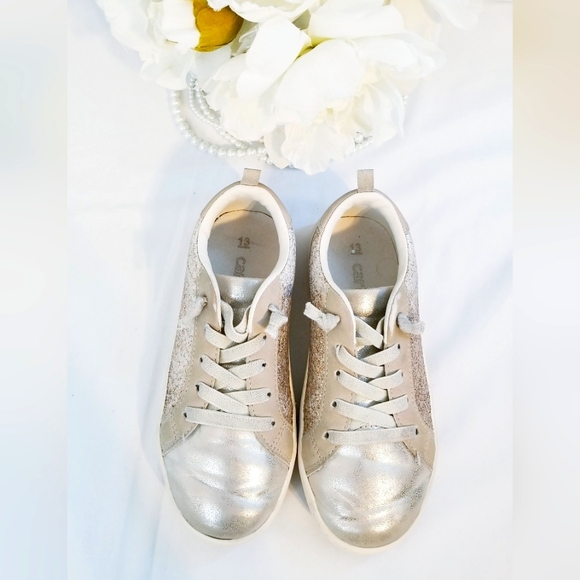 Carter's Gold Glittered Slip-On Sneakers - Picture 4 of 12